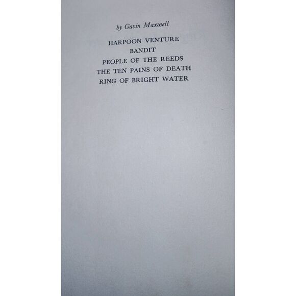 Ring of Bright Water by Gavin Maxwell 1961 Hardcover Sixth Printing - Picture 4 of 15